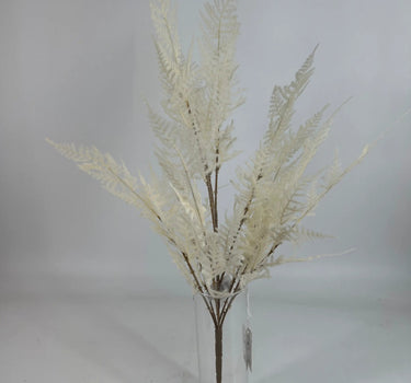 Le Fleur Asparagus Bush Cream 25" - Artificial Non-Flowering Plants Silk