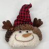 Max Silk Snowman w/ Reindeer Antlers 8" - Merchandise