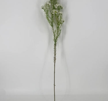 Supreme Wax Flower Spray White 32" - Uncategorized Silk