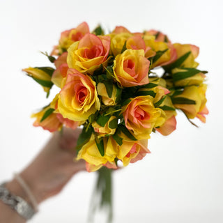 Rose Bundle Yellow 12"