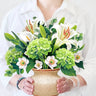 FreshCut Paper LLC Ivory & Sage Pop-up Greeting Card - Greeting Cards Merchandise