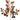 Greenhouse International Apple Leaf Spray Autumn Colors 23"L - Uncategorized Silk