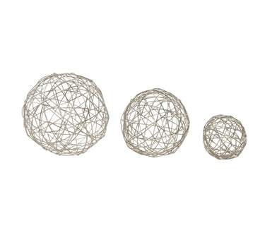 Metal Geometric Wire Orb (3 Sizes)