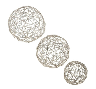 Metal Geometric Wire Orb (3 Sizes)