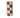 Brown checkerboard vase, 5x12 inches, ceramic.