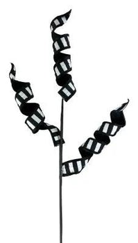 Liberty Floral Doublesided Curly Spray 28" - Artificial Non-Flowering Plants Silk