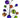 Liberty Floral Ornament Ball Pick 16" - Seasonal & Holiday Decorations Silk