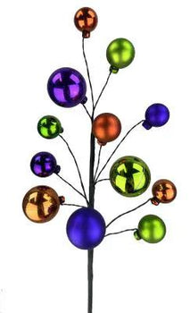 Liberty Floral Ornament Ball Pick 16" - Seasonal & Holiday Decorations Silk