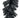 Liberty Floral Black Tinsel Garland 9' - Garlands Silk