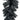 Liberty Floral Black Tinsel Garland 9' - Garlands Silk