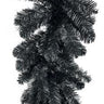 Liberty Floral Black Tinsel Garland 9' - Garlands Silk