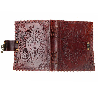 Benjamin International Sun / Moon Leather Journal 5" x 7" - Journals Merchandise