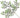 Greenhouse International Frost Smilax Spray Green-Purple 27" - Artificial Non-Flowering Plants Silk