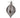 Direct Export Blush-White Drop Ornament 6" - Holiday Ornaments Merchandise