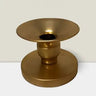 SNK Iron/Gold Taper And Pillar Candleholder 3" X 3.5" - Candle Holders Merchandise