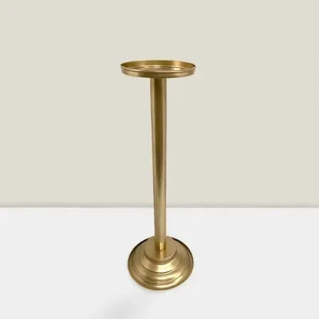 Gold Candle Stand 24"H X 8"W