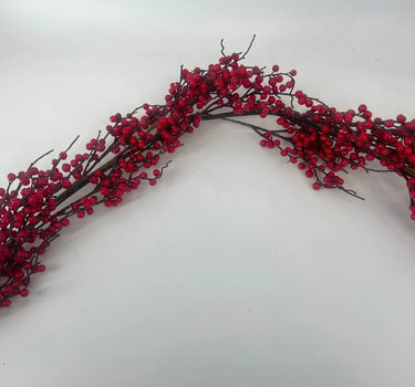 Le Fleur Berry Garland Red - Uncategorized Silk