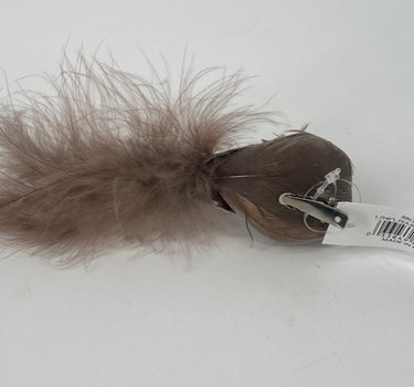 Feather Bird w/ Clip 6”L