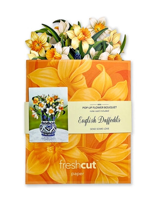 Mini English Daffodils Pop-Up Greeting Card