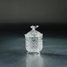 Diamond Star Clear Glass Jar with Buterfly Lid 4"W x 6"H - Uncategorized Merchandise