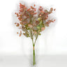 Le Fleur Heart Leaf Bundle Green/Pink 18" - Uncategorized Silk