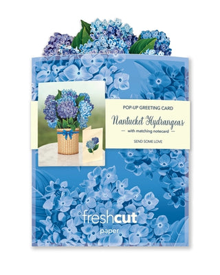 Mini Nantucket Hydrangea Pop-Up Greeting Card