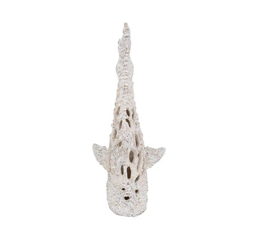 A&B Resin White Coral-Look Shark 19.5" x 7.5" x 7.5" - Figurines Merchandise