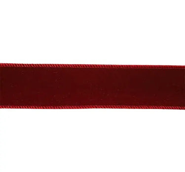 Ribbon La Ribbons Bordeaux wired velvet, 1.5in x 10yd