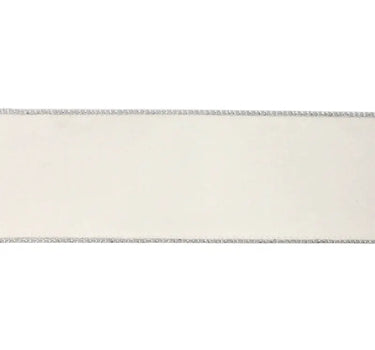 La Ribbons Lurex Wired Ribbon Silver 2 1/2" x 10Yd - Ribbons & Trim Ribbon