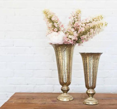 Lita Gold Vase 6.5" x 14"