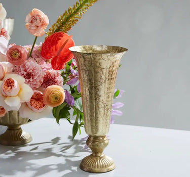 Lita Gold Vase 6.5" x 14"