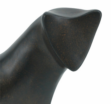 A&B Brown-Black Resin Minimalist Cat Figurine 7" x 10" - Merchandise