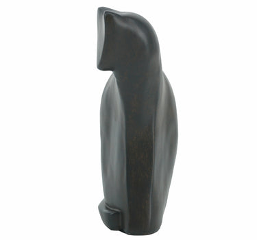 A&B Brown-Black Resin Minimalist Cat Figurine 7" x 10" - Merchandise