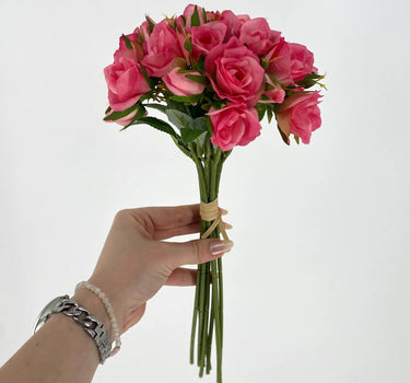 Le Fleur Rose Bundle Hot Pink 12" - Uncategorized Silk