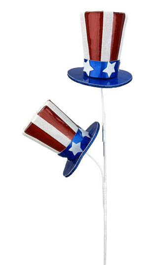 Glitter Stars/Stripes Top Hat Spray 24"