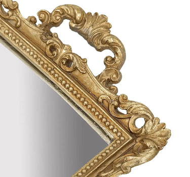 Gold Tray with Mirror 15" x 10"
