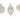 Glass Champagne Frosted Ornament set of 3 by Melrose; glittery silver hanging glass ornaments.