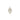 Melrose Glass Champagne Frosted Ornament, silver glitter teardrop with hanging loop