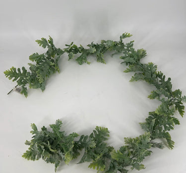 Le Fleur Swan Fern Garland 6" - Garlands Silk