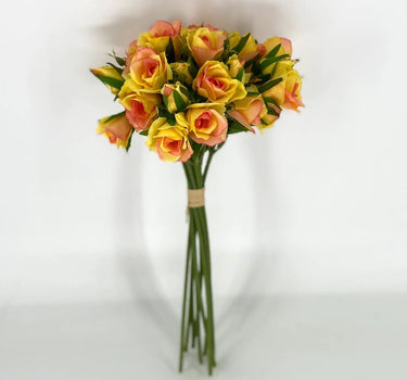 Le Fleur Rose Bundle Yellow 12" - Uncategorized Silk