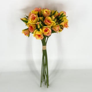Rose Bundle Yellow 12"