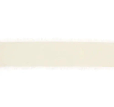 La Ribbons Frayed Edge Chiffon Ribbon Cream 1.5"W x 10yd - Velvet Ribbons Ribbon