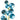Vickerman Denim Blue Matte/Shiny Ball Ornament Spray 30" - Seasonal & Holiday Decorations Silk