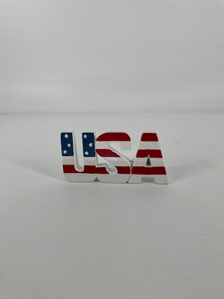 Resin Red, Whiten and Blue USA Stand 5.5"L