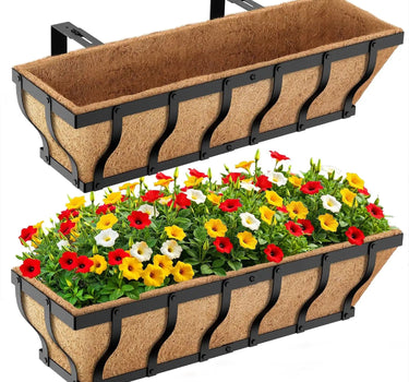 Deck/Railing Window Box Planter 24"L