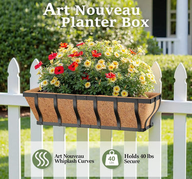 Deck/Railing Window Box Planter 24"L