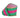 La Ribbons Striped Wired Dupioni Ribbon Hot Pink-Green 2.5"W x 10yd - Velvet Ribbons Ribbon
