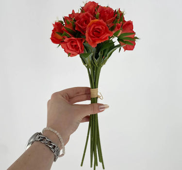 Le Fleur Rose Bundle Orange 12" - Uncategorized Silk