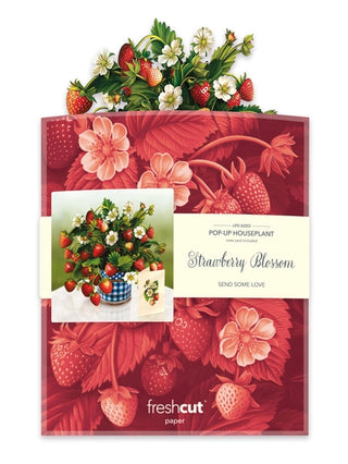 Strawberry Blossom Pop-Up Greeting Card