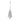 Resin brown-cream tree ornament by Melrose, 5in high, hung on jute rope.